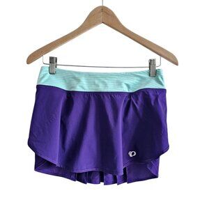 Pearl Izumi Athletic Skirt With Built-In Mesh Unders, Purple Teal, Pleats Size S